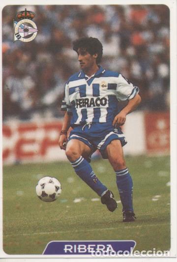 Collezionismo sportivo: Cromo E003938: Trading Card. Las Fichas de la Liga 95-96, n&ordm; 25 Ribera. Defensa. R.C.D. La Coru&ntilde;a -