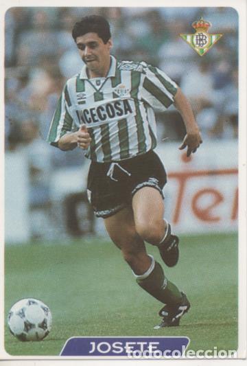 Collezionismo sportivo: Cromo E003958: Trading Card. Las Fichas de la Liga 95-96, n&ordm; 44 Josete. Defensa.R.Betis Balonpi&eacute; - L