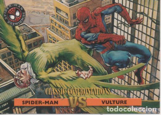 Collezionismo sportivo: Cromo E004544: Trading Card. Spiderman Premium'96, n&ordm; 37 Spiderman VS Vulture - Ray Lago