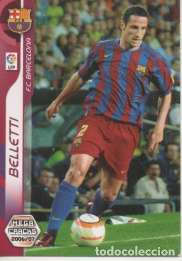 Collezionismo sportivo: Cromo E004101: Trading Card. Mega Cracks 06-07. n&ordm; 39. Belletti. Defensa. F.C. Barcelona - LPF