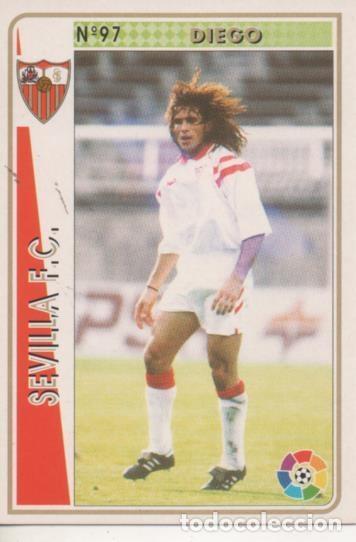 Collectionnisme sportif: Cromo E003515: Trading Card. Las Fichas de la Liga 94-95. n&ordm; 97 Diego, Sevilla F.C. - LFP