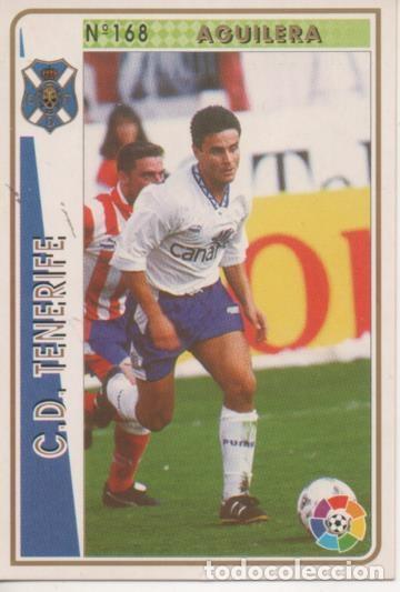 Collectionnisme sportif: Cromo E003531: Trading Card. Las Fichas de la Liga 94-95. n&ordm; 168 Aguilera, C.D. Tenerife - LFP