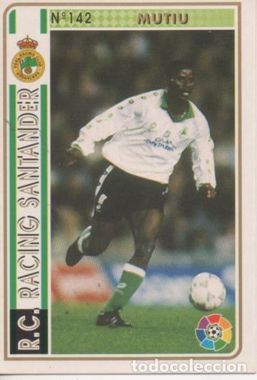 Collectionnisme sportif: Cromo E003527: Trading Card. Las Fichas de la Liga 94-95. n&ordm; 142 Mutiu, R.C. Racing Santander - LFP
