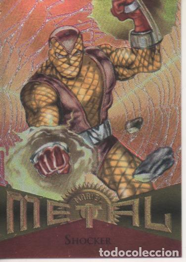 Collectionnisme sportif: Cromo E004789: Trading Card. Marvel Metal, n&ordm; 77 Shocker - Frank Lopez