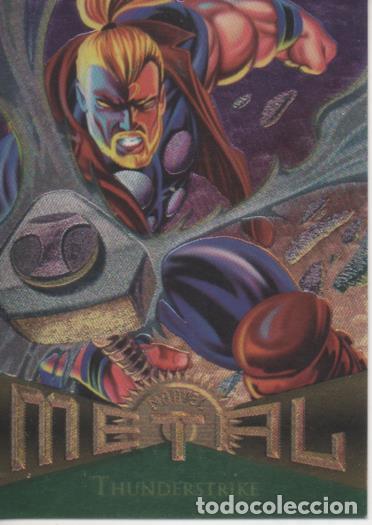 Collectionnisme sportif: Cromo E004783: Trading Card. Marvel Metal, n&ordm; 14 Thunderstrike - Ken Lashley