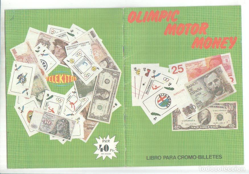 Collectionnisme sportif: Libro para cromo-billetes: olimpic motor money (ALBUM VACIO DE CROMOS) -