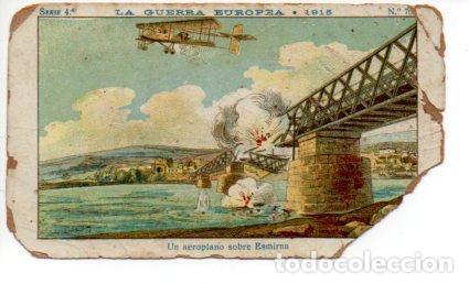 Collectionnisme sportif: V49440: Cromo Chocolate Amatller. La Guerra Europea 1915 Serie 4 n&ordm; - NULL