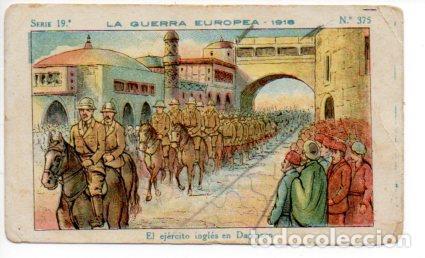 Collectionnisme sportif: V49442: Cromo Chocolate Amatller. La Guerra Europea 1918 Serie n&ordm; 375 - NULL