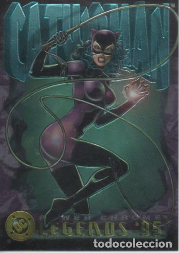 Collectionnisme sportif: Cromo E004722: Trading Card. DC. Power Chrome. Legends'95, n&ordm; 115 Catwoman - J. Balent