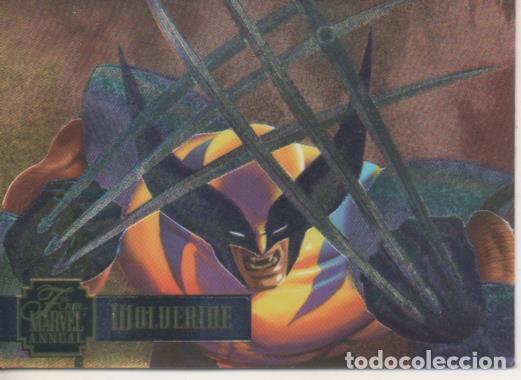 Collectionnisme sportif: Cromo E004767: Trading Card. Marvel Anual Flair'95, n&ordm; 1 Wolverine - Mark Johnson-Tractor