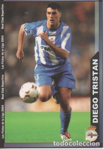 Sammelleidenschaft Sport: Cromo E004254: Trading Card. Las Fichas de la Liga 2004. n&ordm; 75 Diego Trist&aacute;n. Delantero. R.C. Deport