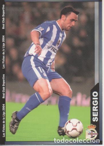 Sammelleidenschaft Sport: Cromo E004252: Trading Card. Las Fichas de la Liga 2004. n&ordm; 72 Sergio. Medio.R.C. Deportivo - LPF