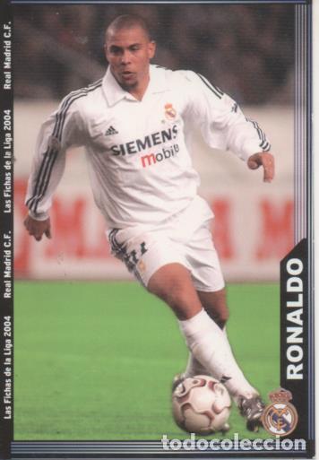 Sammelleidenschaft Sport: Cromo E004239: Trading Card. Las Fichas de la Liga 2004. n&ordm; 22 Ronaldo. Delantero. R. Madrid - LPF