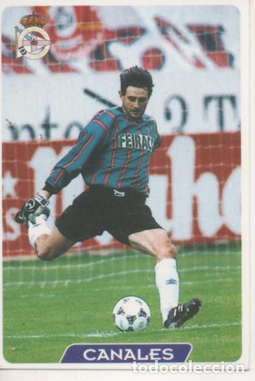 Collectionnisme sportif: Cromo E003935: Trading Card. Las Fichas de la Liga 95-96, n&ordm; 22 Canales. Portero.R.C.D. La Coru&ntilde;a -