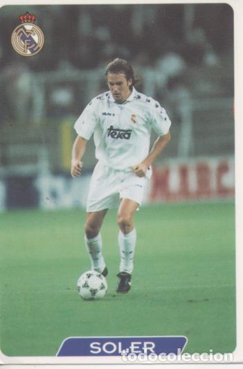 Sports collectibles: Cromo E003916: Trading Card. Las Fichas de la Liga 95-96, n&ordm; 5 Miquel Soler Sarasols. Real Madrid -
