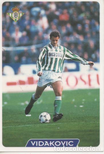 Sports collectibles: Cromo E003955: Trading Card. Las Fichas de la Liga 95-96, n&ordm; 41 Vidakovic. Defensa. R.Betis Balonpi&eacute;