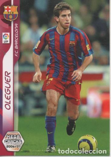 Sports collectibles: Cromo E004102: Trading Card. Mega Cracks 06-07. n&ordm; 40 Oleguer. Defensa. F.C. Barcelona - LPF