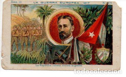 Collezionismo sportivo: V49436: Cromo Chocolate Amatller. La Guerra Europea 1917 Serie 14 n&ordm; 275 - NULL