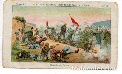 Collezionismo sportivo: V49444: Cromo Chocolate Amatller. La Guerra Europea 1914 Serie 2 n&ordm; 22 - NULL