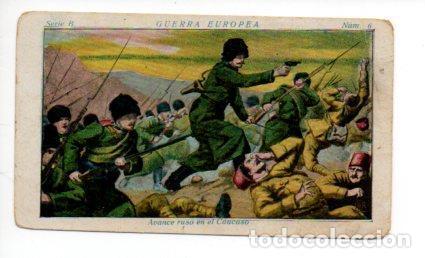 Collezionismo sportivo: V49447: Cromo Chocolate Angelical. La Guerra Europea Serie B n&ordm; 15 - NULL