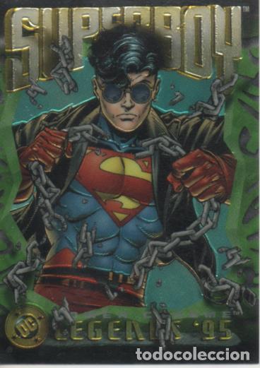 Collezionismo sportivo: Cromo E004636: Trading Card. DC Power Chrome. Legends'95, n&ordm; 21 Superboy - T.Grummett