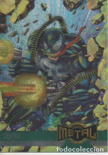 Colecionismo desportivo: Cromo E004792: Trading Card. Marvel Metal, n&ordm; 136 Venom Possesses- The Punisher - George Perez