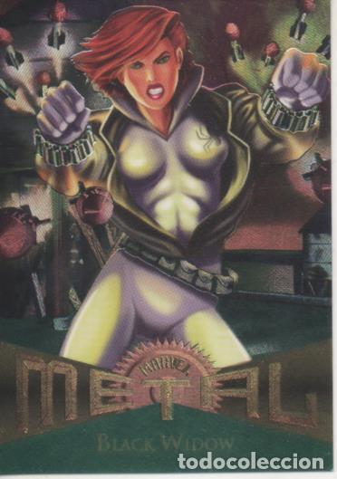 Collezionismo sportivo: Cromo E004781: Trading Card. Marvel Metal, n&ordm; 10 Black Window - Yancy Labat