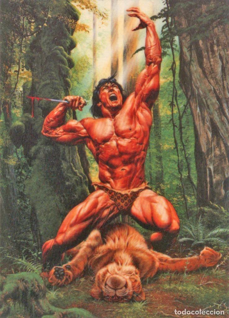 Colecionismo desportivo: Trading Car: TARZAN - JOE JUSKO, Edgar Rice Burroughs Collection: No.01 - Edgar Rice Burroughs, Joe