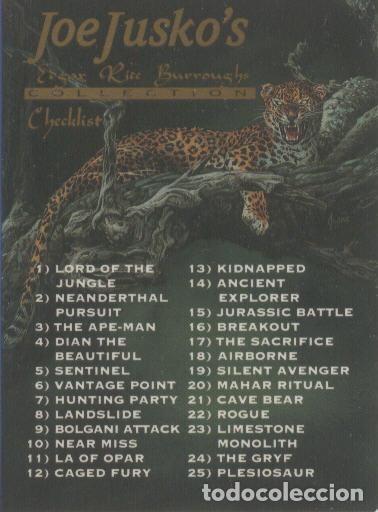 Colecionismo desportivo: Trading Car: TARZAN - JOE JUSKO, Edgar Rice Burroughs Collection: No.60 - Edgar Rice Burroughs, Joe