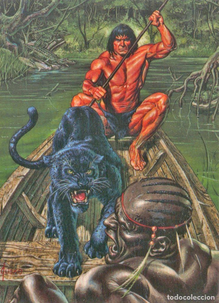 Colecionismo desportivo: Trading Car: TARZAN - JOE JUSKO, Edgar Rice Burroughs Collection: No.05 - Edgar Rice Burroughs, Joe