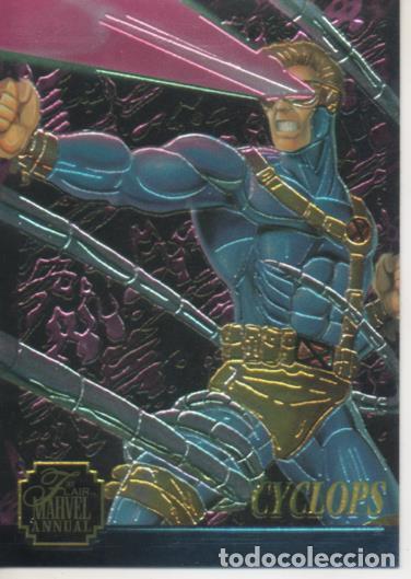 Colecionismo desportivo: Cromo E004772: Trading Card. Marvel Anual Flair'95, Limited Edition: 8 of 12 Cyclops - Jim Balent-Ju