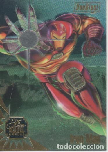 Colecionismo desportivo: Cromo E004759: Trading Card. Marvel Anual Flair'95, n&ordm; 3 Iron-Man-War Machine - Mark Johnson-Tractor