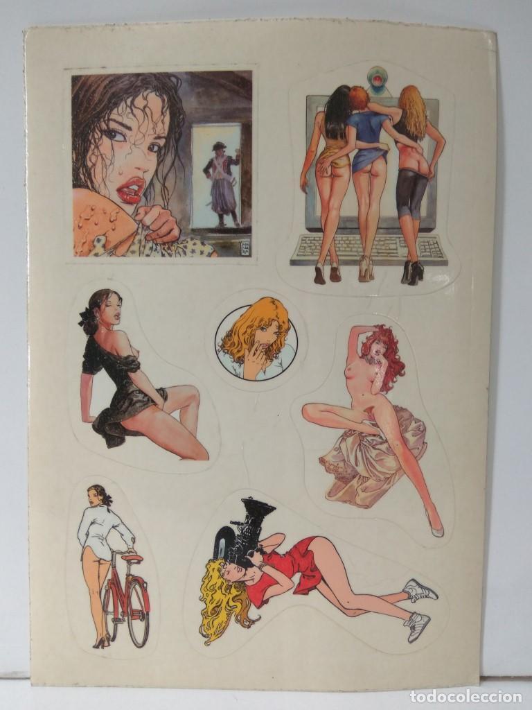 Collectionnisme sportif: Milo Manara: Stickers: Juego de 7 Stickers Transparentes - Milo Manara