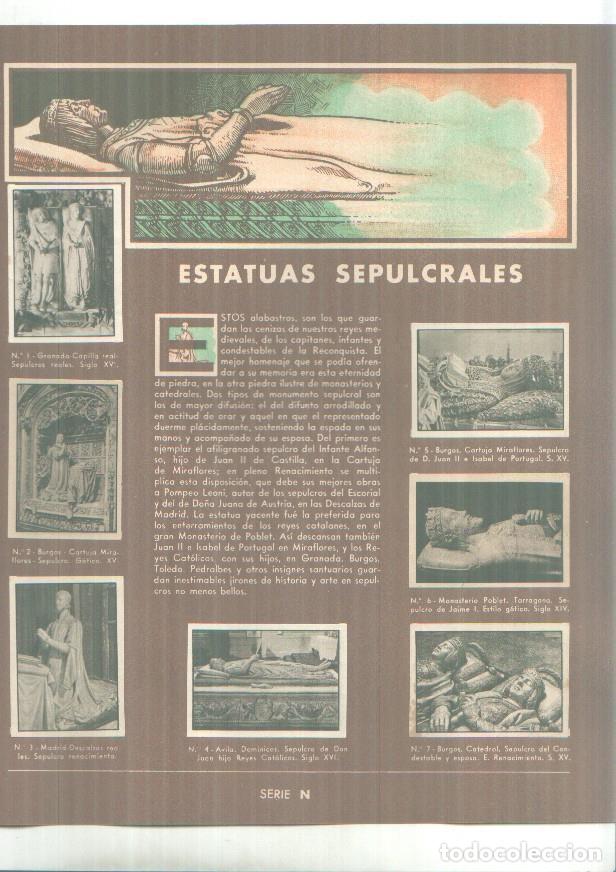 Collectionnisme sportif: Cromos: Gallina Blanca: Estatuas sepulcrales y Madrid monumental -