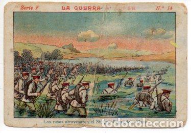 Collectionnisme sportif: V49430: Cromo Chocolate Angelical. La Guerra Europea Serie F n&ordm; 14 - NULL