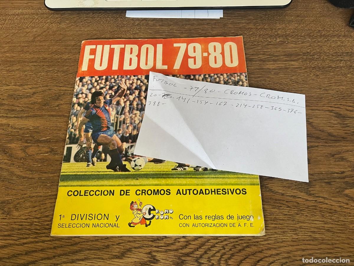 Coleccionismo deportivo: ALBUM CROMOS FUTBOL 79-80 CROMOS CROM INCOMPLETO A FALTA DE 9 CROMOS