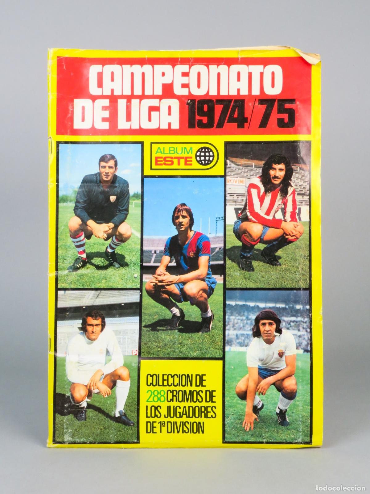 Coleccionismo deportivo: Campeonato Liga 1974 - 1975 &aacute;lbum f&uacute;tbol Este 1974 bastante completo 294 cromos