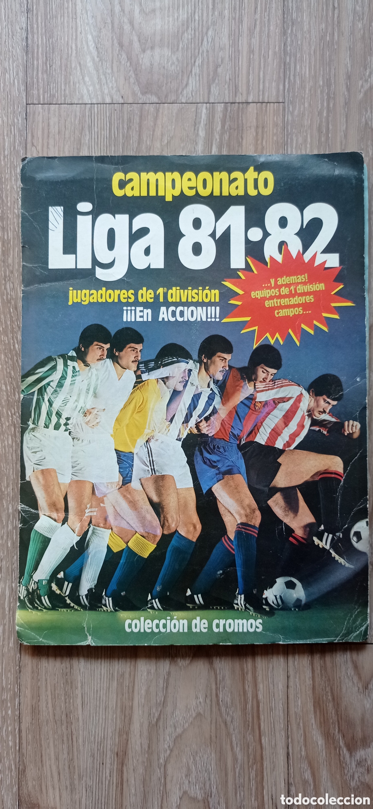 Coleccionismo deportivo: &Aacute;LBUM INCOMPLETO EDICIONES LIGA ESTE 1981 1982 VER FOTOS