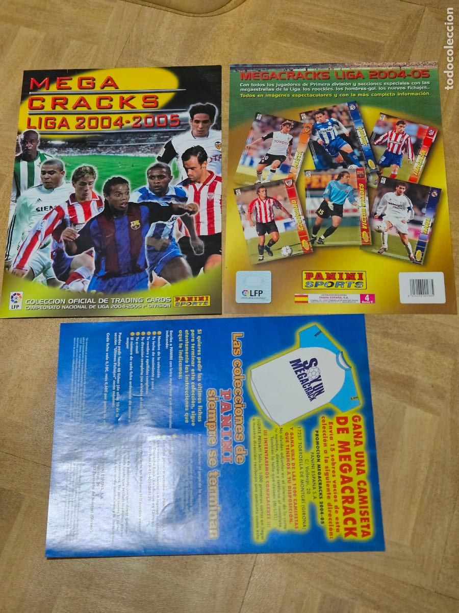 Coleccionismo deportivo: PORTADAS ORIGINALES ALBUM MEGACRACKS 2004 2005 - VER ANUNCIO Y FOTOS