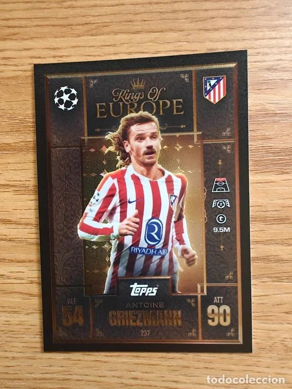 Coleccionismo deportivo: Antoine Griezmann 237 Match Attax Extra 25 26 Atletico Madrid Kings of Europe 2025 2026
