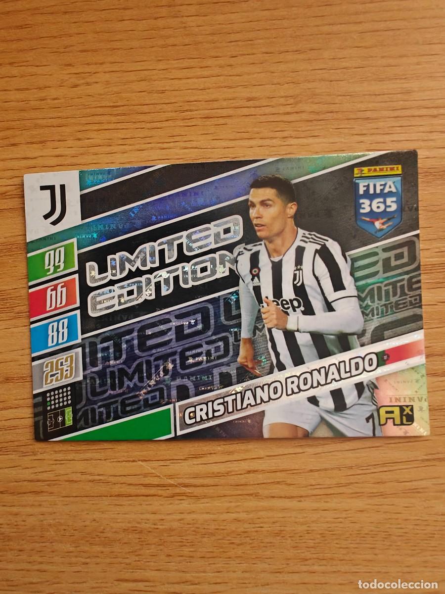 Coleccionismo deportivo: Cristiano Ronaldo Adrenalyn XL FIFA 365 21 22 Limited Edition Juventus Real Madrid 2021 2022