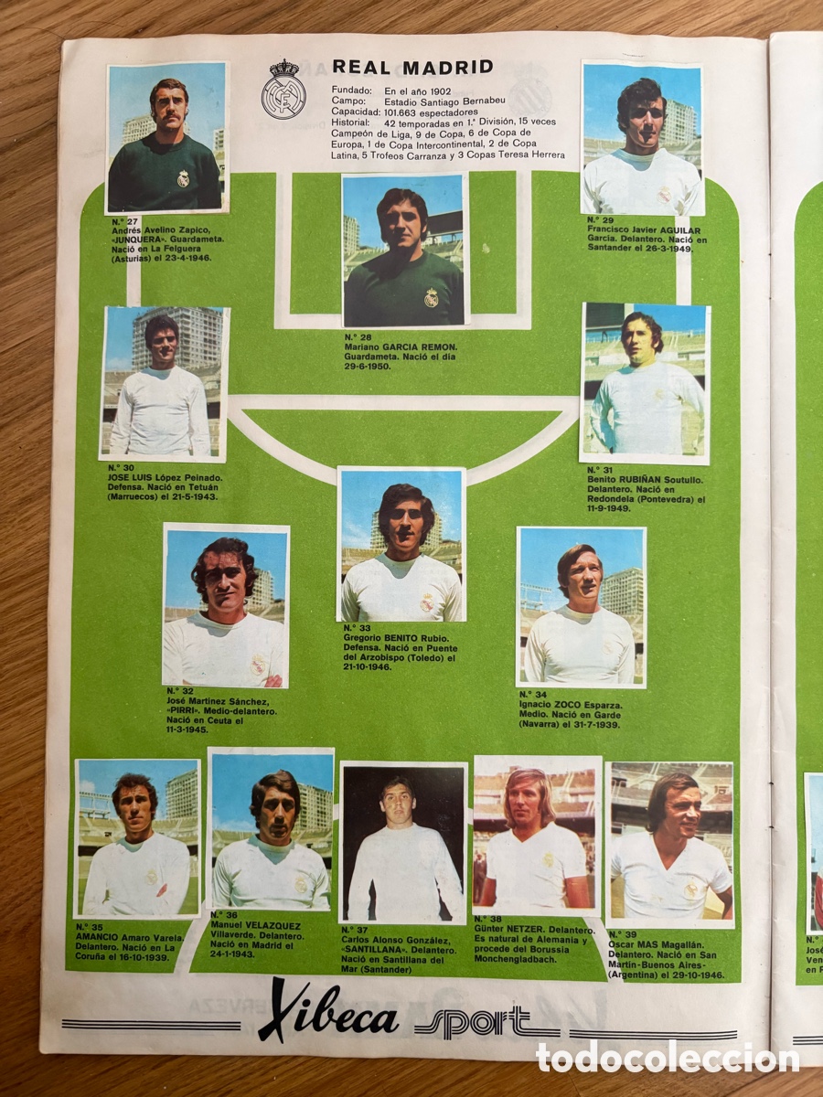 Collectionnisme sportif: &Aacute;lbum Xibeca sport DAMM 73 74 CRUYFF - M&Uacute;NICH . Faltan 4 . Estado muy bueno
