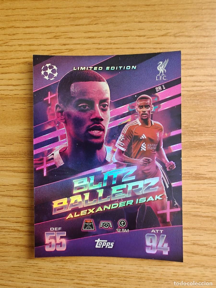 Coleccionismo deportivo: Alexander Isak 1 Match Attax Extra 25 26 Liverpool Limited Edition Blitz Ballerz Mega Tins 2025 2026