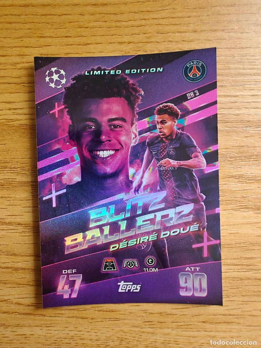 Coleccionismo deportivo: D&eacute;sir&eacute; Dou&eacute; 3 Match Attax Extra 25 26 PSG Paris Saint Edition Blitz Ballerz Mega 2025 2026