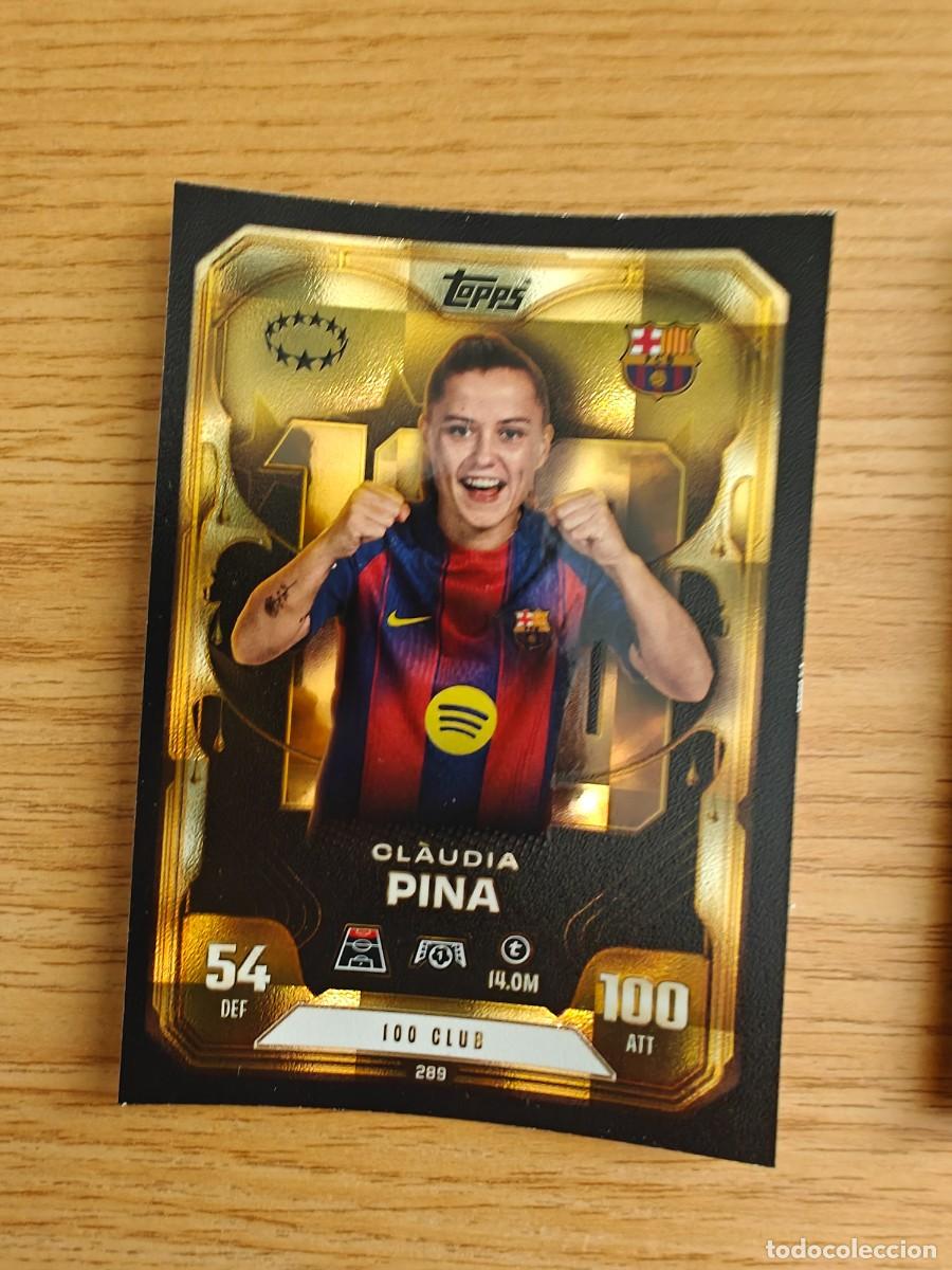Coleccionismo deportivo: Claudia Pina 289 Match Attax Extra 25 26 FC Barcelona 100 Club UWCL2025 2026