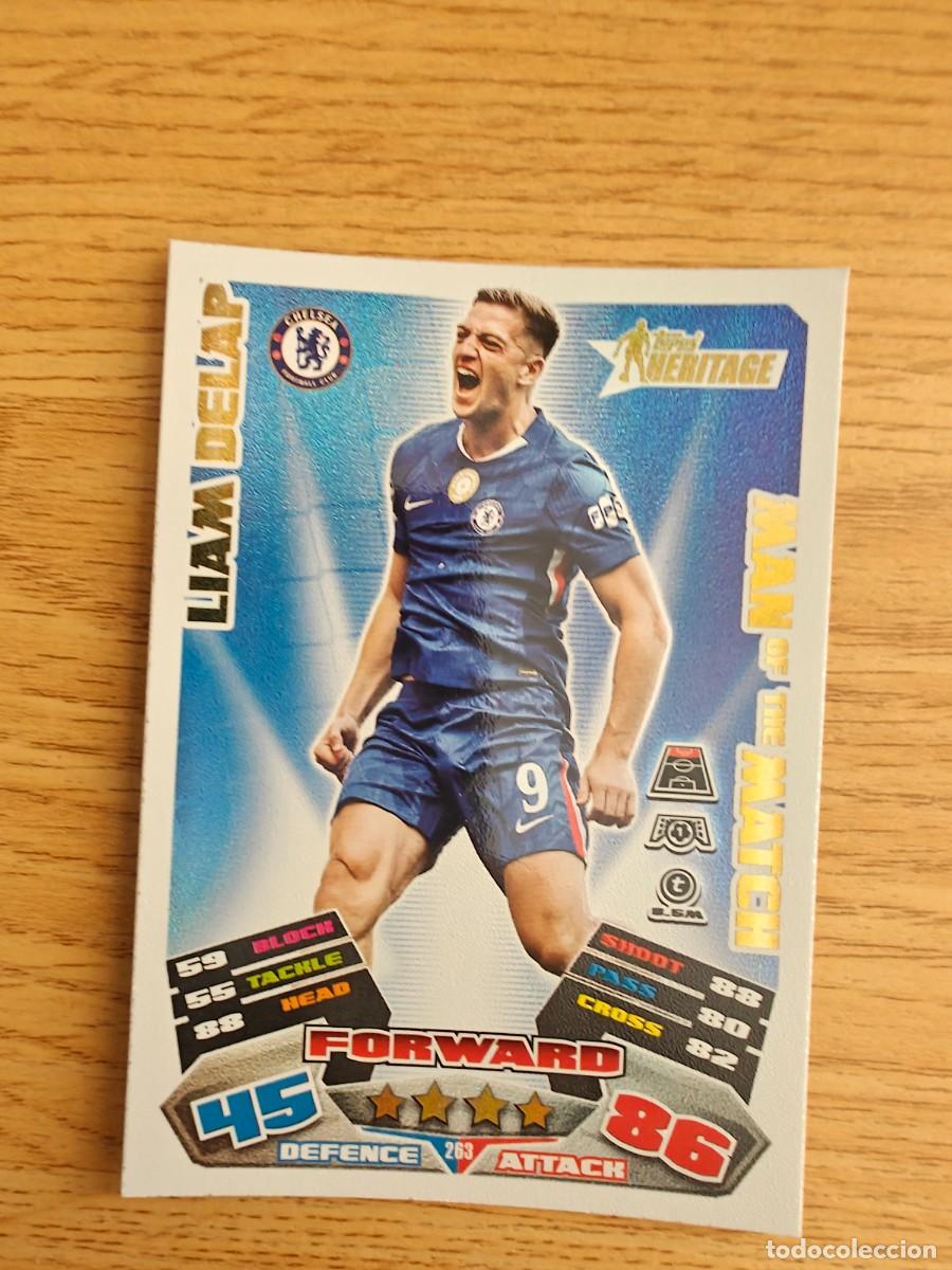 Coleccionismo deportivo: Liam Delap 263 Match Attax Extra 25 26 Chelsea Man of the Match 2025 2026