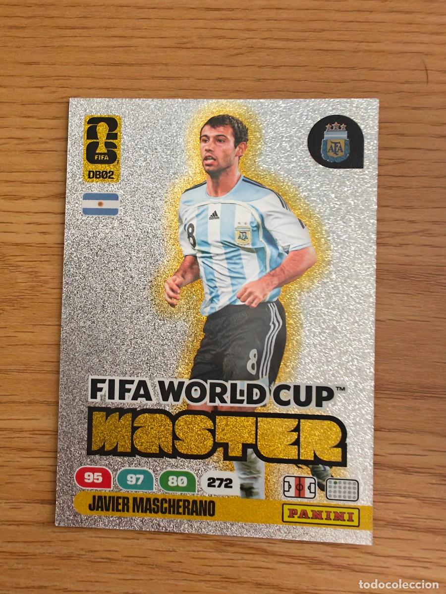 Coleccionismo deportivo: Javier Mascherano DB 02 Panini FIFA World Cup 26 Dream Box Legend Master Argentina Adrenalyn XL 2026