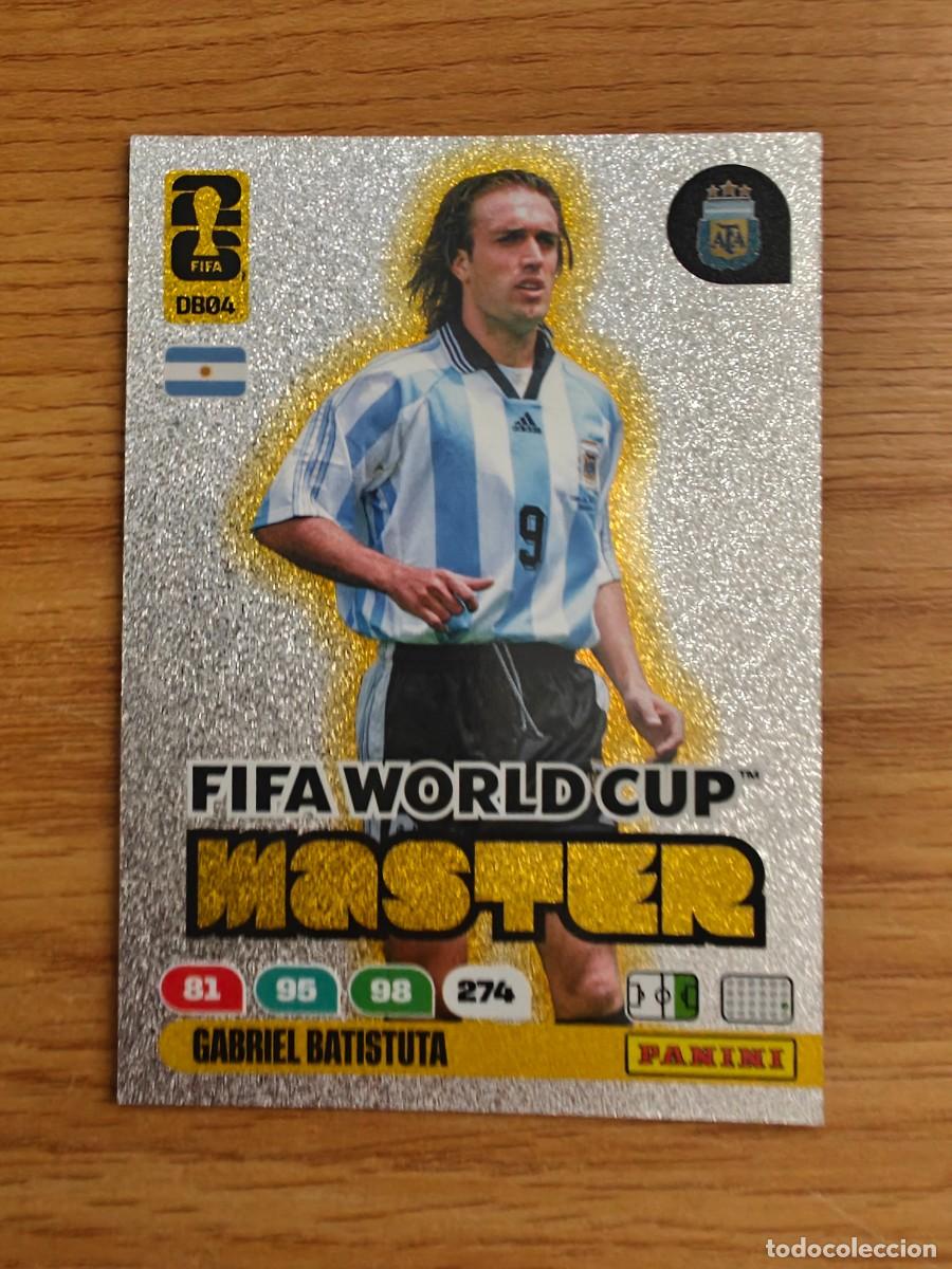 Coleccionismo deportivo: Gabriel Batistuta DB 04 Panini FIFA World Cup 26 Dream Box Legend Master Argentina Adrenalyn XL 2026