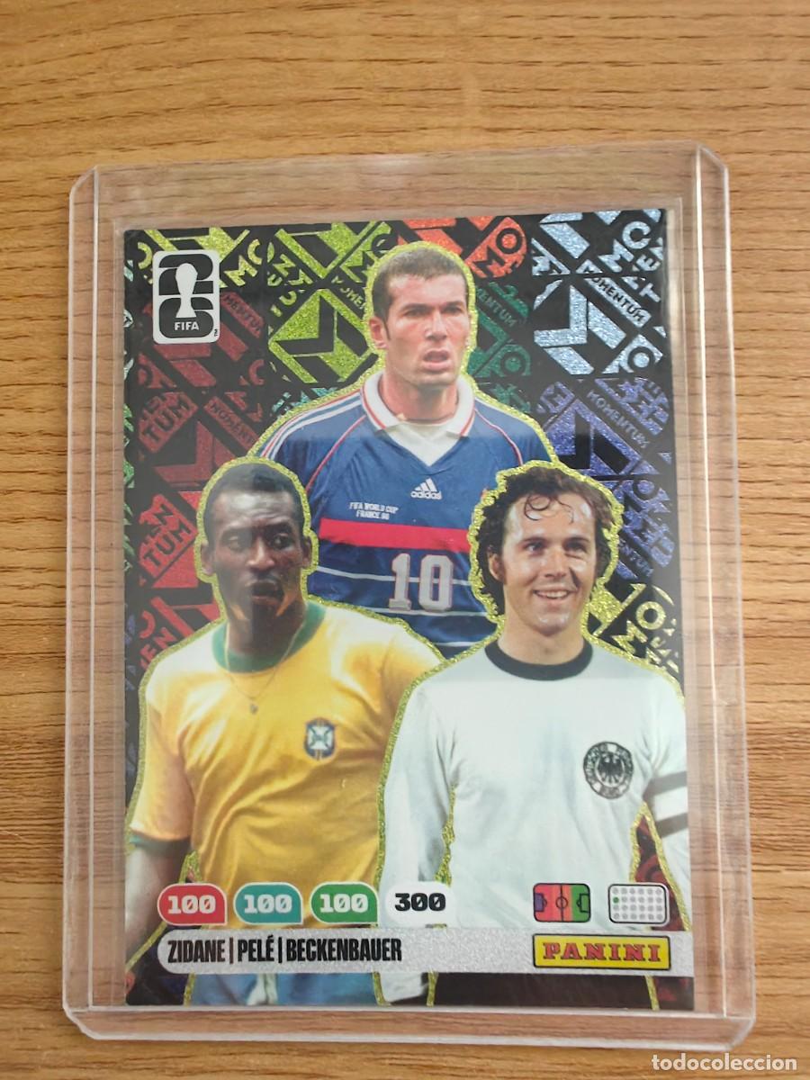Coleccionismo deportivo: Momentum Pele Zidane Beckenbauer Panini FIFA World Cup 26 Dream Box Legend Adrenalyn XL 2026