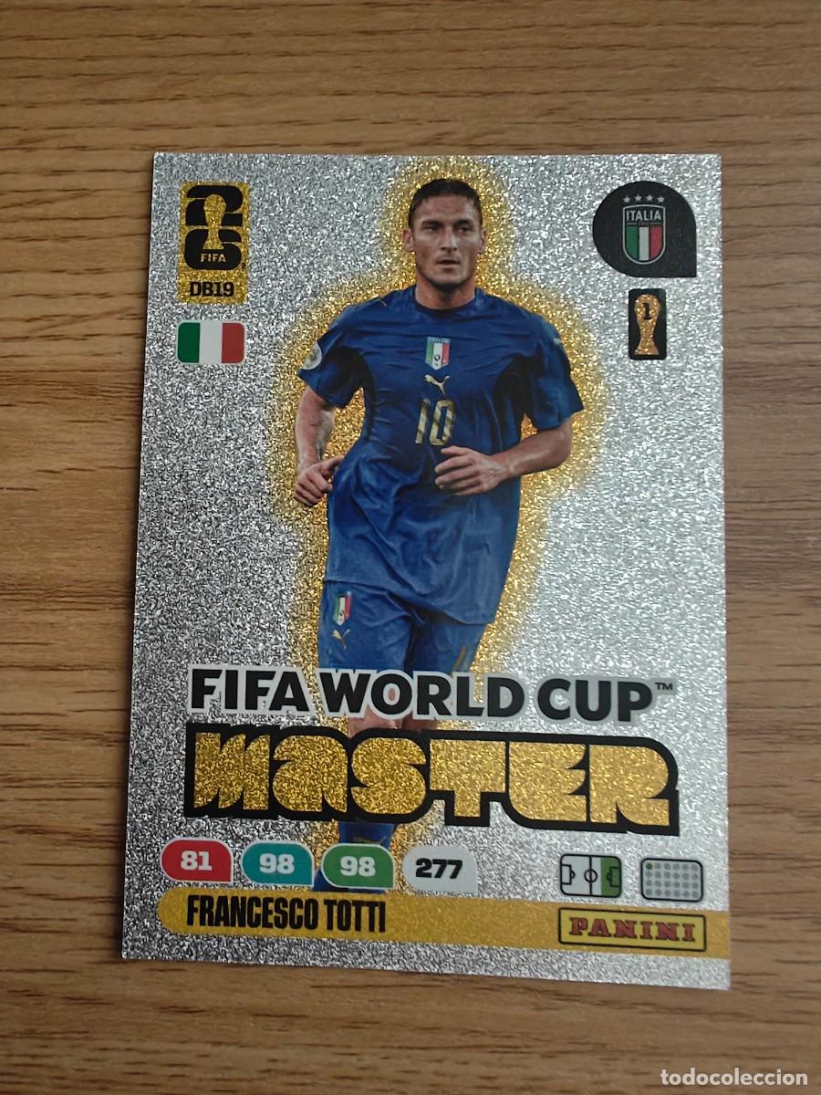 Coleccionismo deportivo: Francesco Totti DB 19 Panini FIFA World Cup 26 Dream Box Legend Master Italia Adrenalyn XL 2026